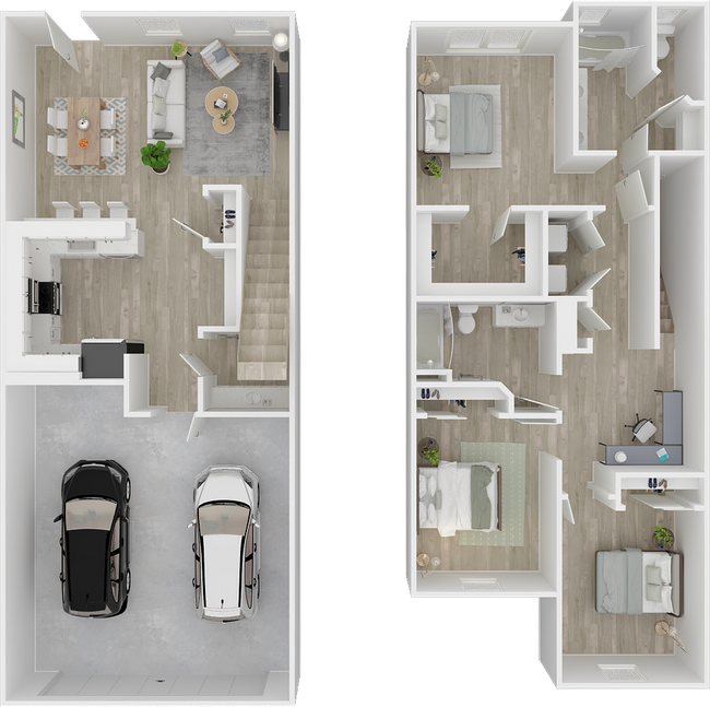 Floorplan - Desert Meadows Townhomes