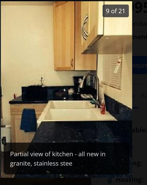 Kitchen in granite, stainless steel and wood - 3990 Strandway