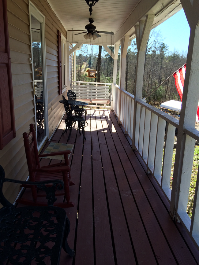 Porch - swing and furniture included - 109 Wheeler Ct