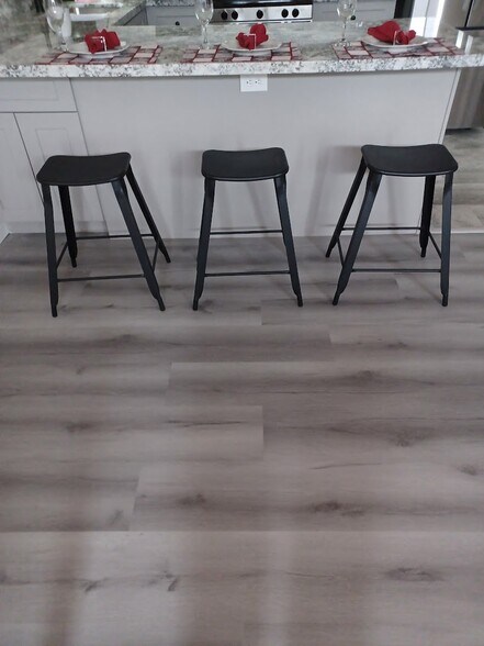 Close up of the breakfst bar, could easily seat five or six. - 8396 E Stevens Dr