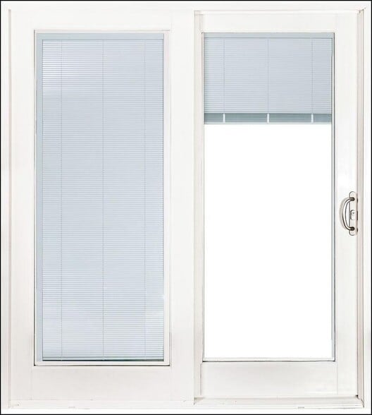 14. Double sliding patio door (with low-maintenance privacy blinds in between glass) - 137 E 755 S