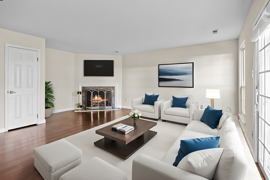 Family Room Staged - 51 Portsmouth Ct