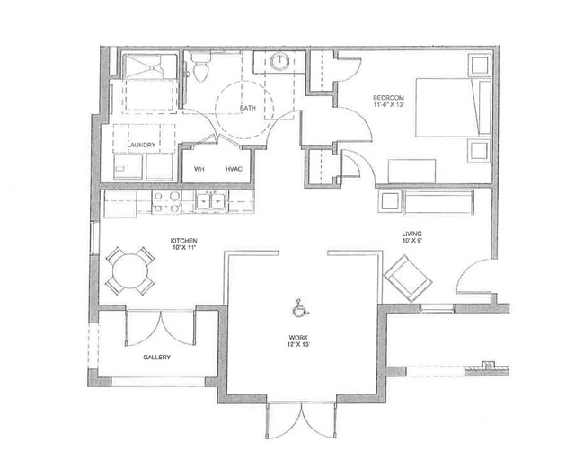 Floorplan - The Lofts at Southside Apartments