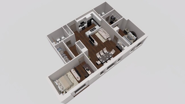 2 bedroom floorplan - Blackstone Apartments