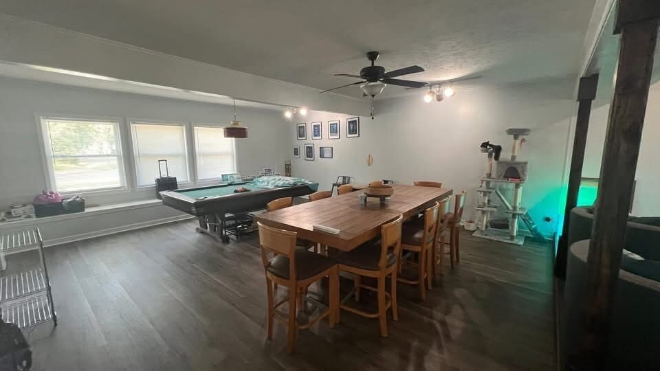 Pool table and group gathering table - 118 Wofford Rd