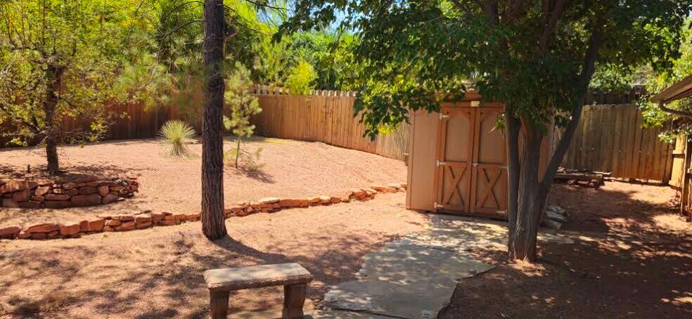 Backyard and Shed - 115 Flaming Arrow Way