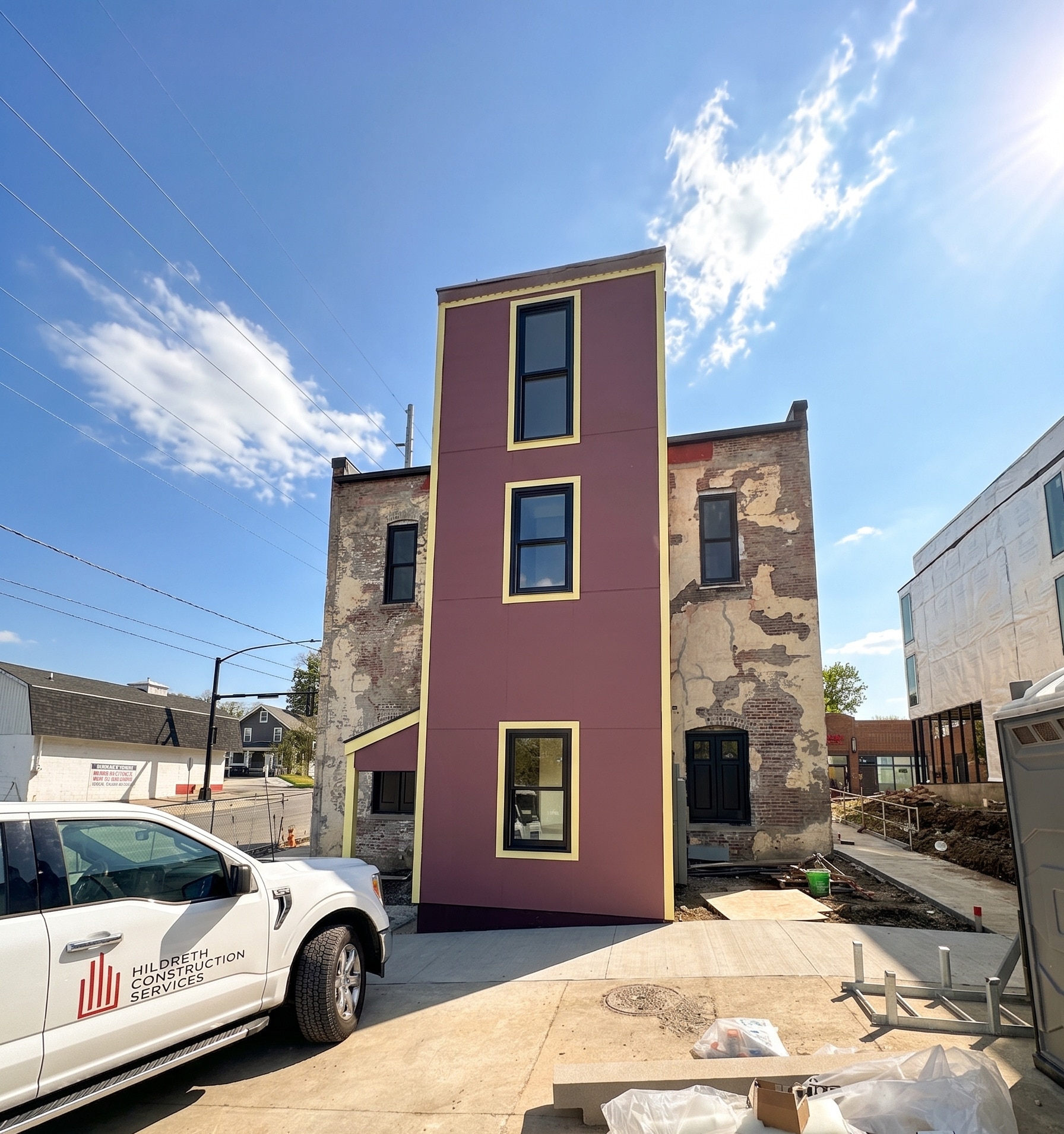 Building Exterior - The Townhall Food Hall and Apartments