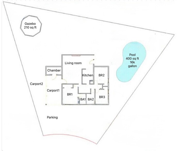 Property layout - 134 Tyler Ct