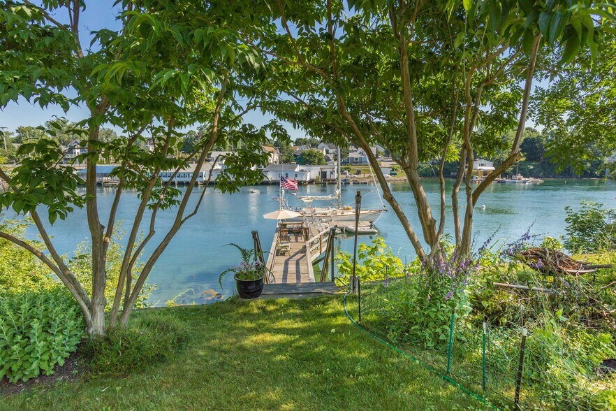 View of dock on Piscataqua River Back Channel - 28 Island Ave