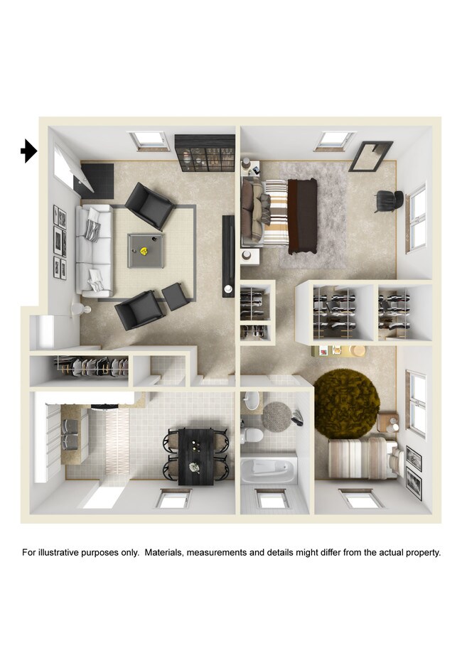 Floorplan - Brentwood Apartments