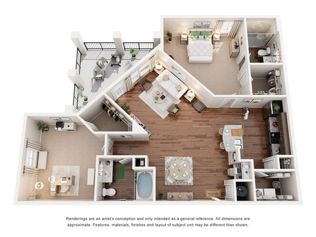 Floorplan - Integra Vistas Apartments