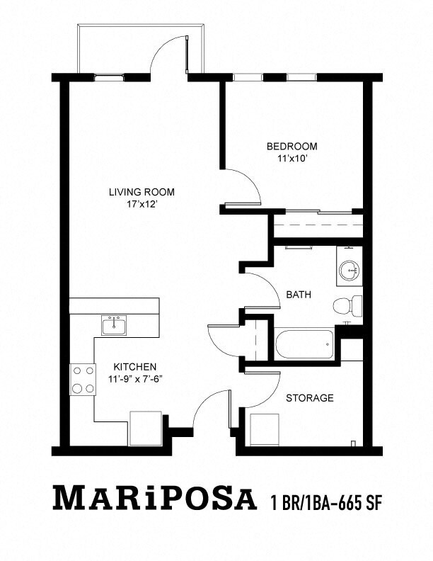 Floorplan - MARIPOSA III (The Mariposa)