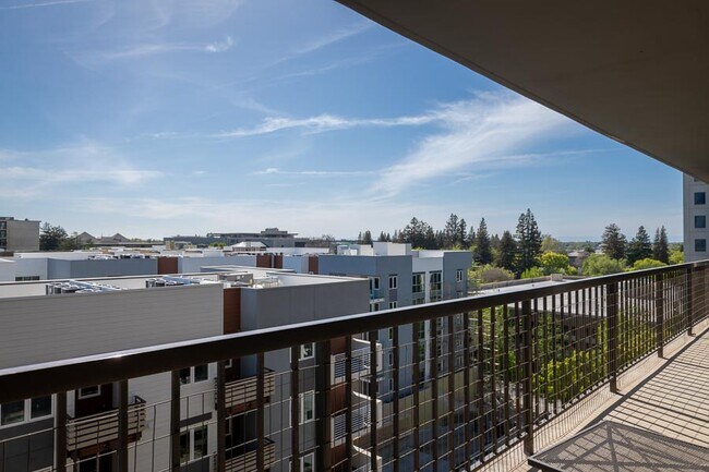 View looking west from the balcony in the Spring - 500 N St