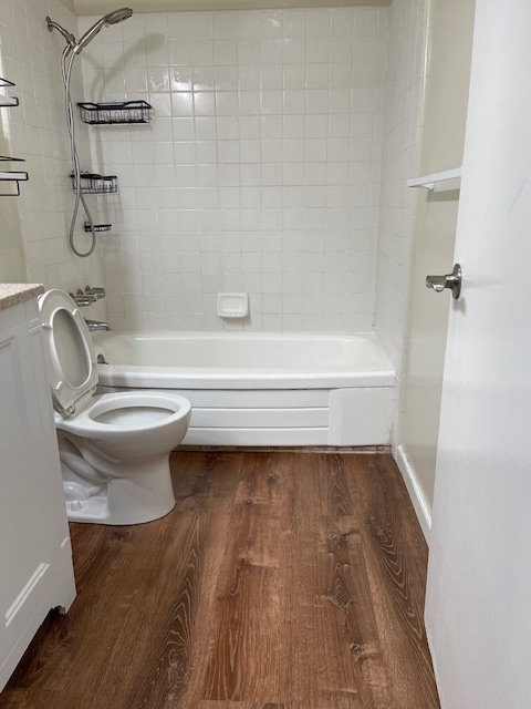 newly installed bath flooring - 2144 Lincoln Ave