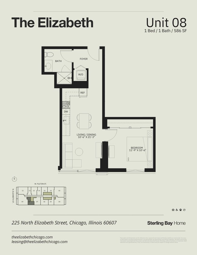 Floorplan - The Elizabeth Chicago
