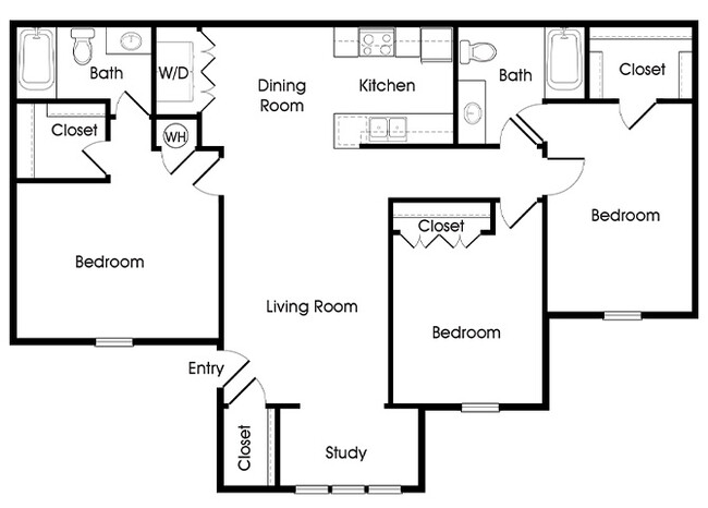 Floorplan - Chroma Park Apartments