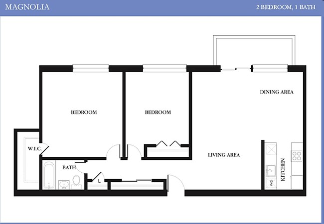 2BR/1BA - The Fairmont