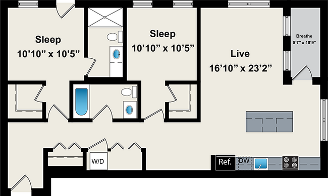 Floorplan - Reside on Jackson