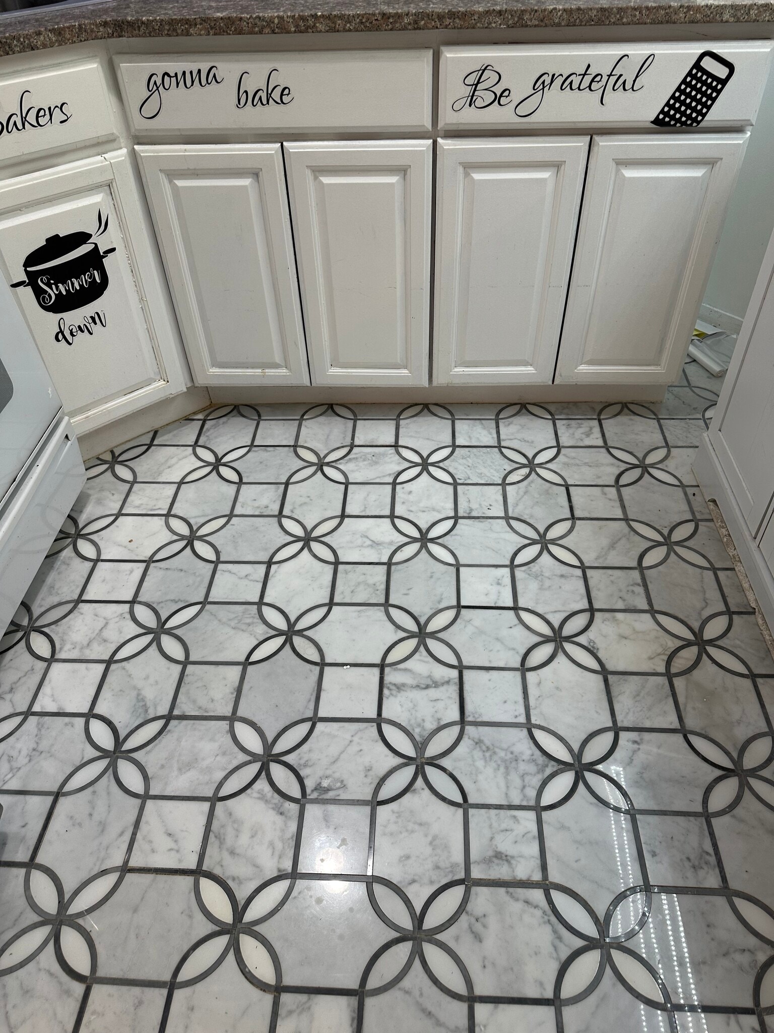 Marble floor - 104 N 7th St