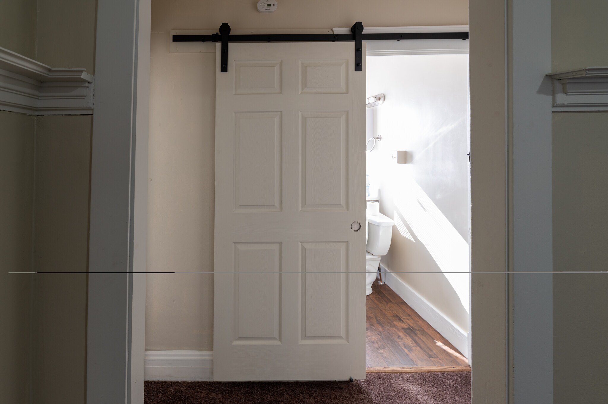 Bathroom door - 1171 La Croix Ave