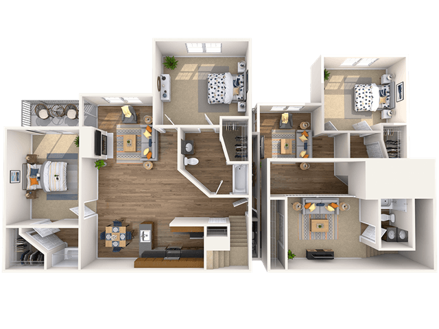 Floorplan - Abbotts Run Apartment Homes