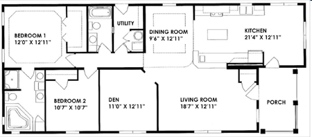 2BR/2BA - Oaks Of Weymouth