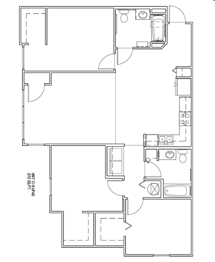 3BR/2BA - The Oaks at Stone Fountain