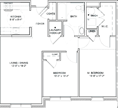 2BR/1BA - Montgomery Heights Apartments