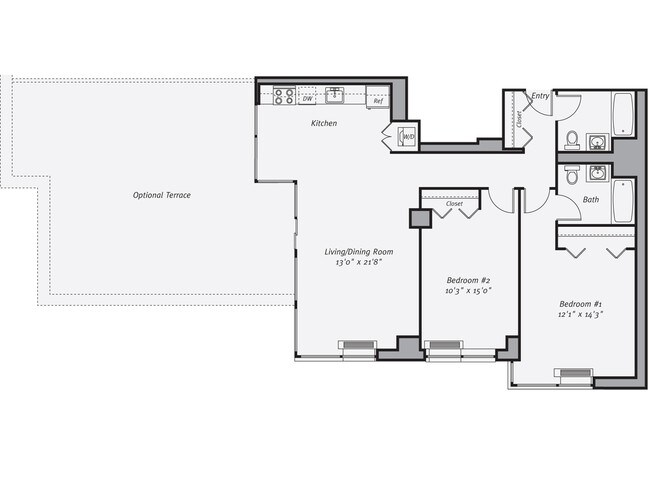Floorplan - Avalon Riverview South Tower
