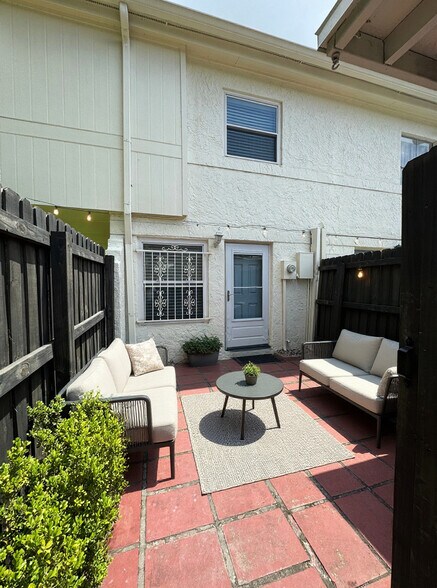 private back patio staged - 4201 La Dega Ct