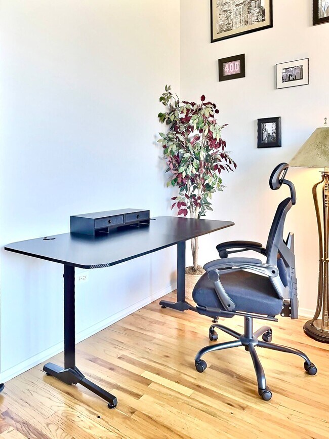 Great work-from-home setup with ergonomic desk chair - 6 S Laflin St