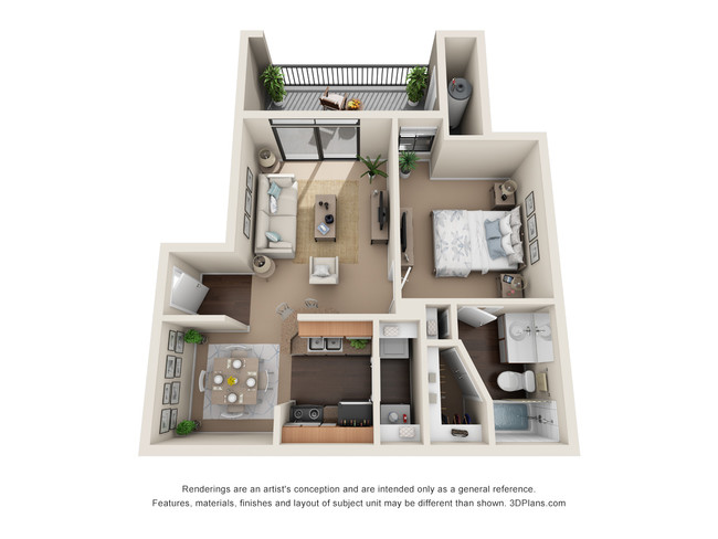 Floorplan - Waters Edge Apartment Homes