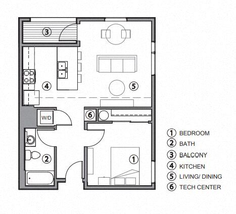 Floorplan - Residences on Farmer