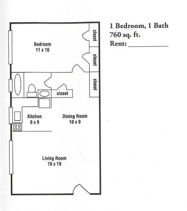 Floor Plans 1 Bedroom - Knox Village