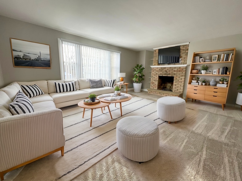 Staged Living Room - 14 Pierce Ave