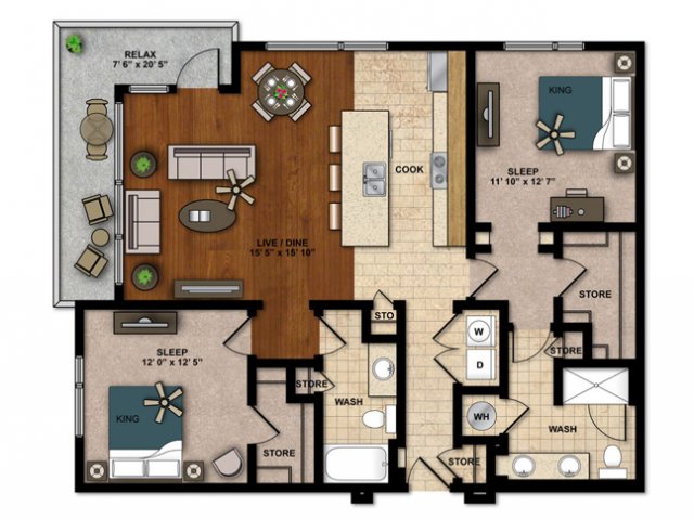 Floorplan - AMLI Ponce Park