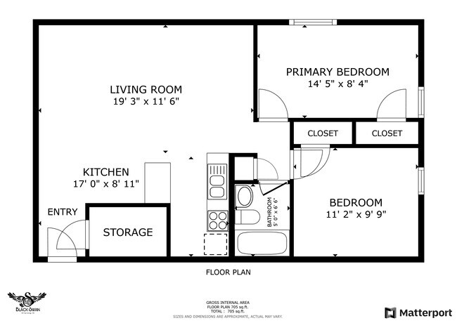Two Bed One Bath - The Midtown Apartments