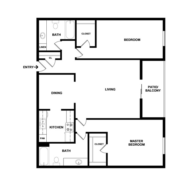 Floorplan - Mission Pointe Club Apartments