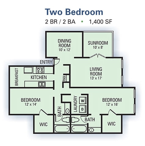 2BR/2BA - Linden Ridge