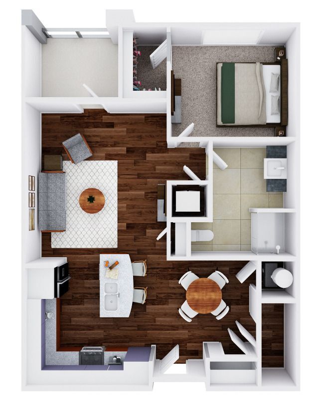 Uccello 1C | 1 bed / 1 bath - The Alloro at University Groves