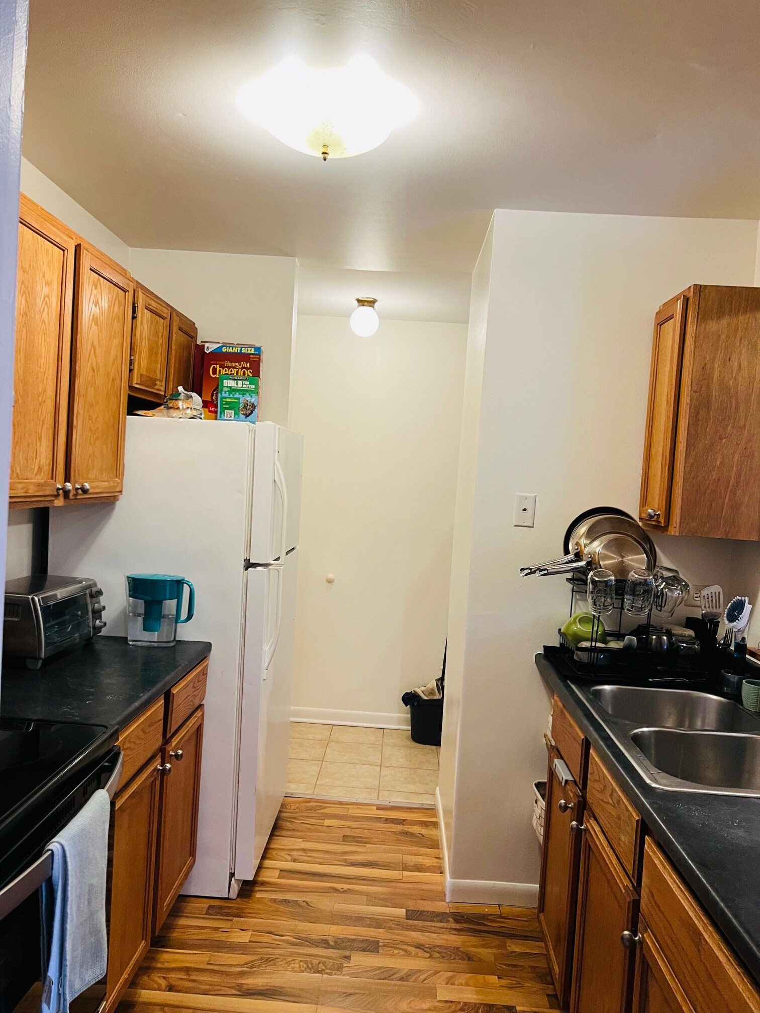 Kitchen view from den - 653 Swan Dr