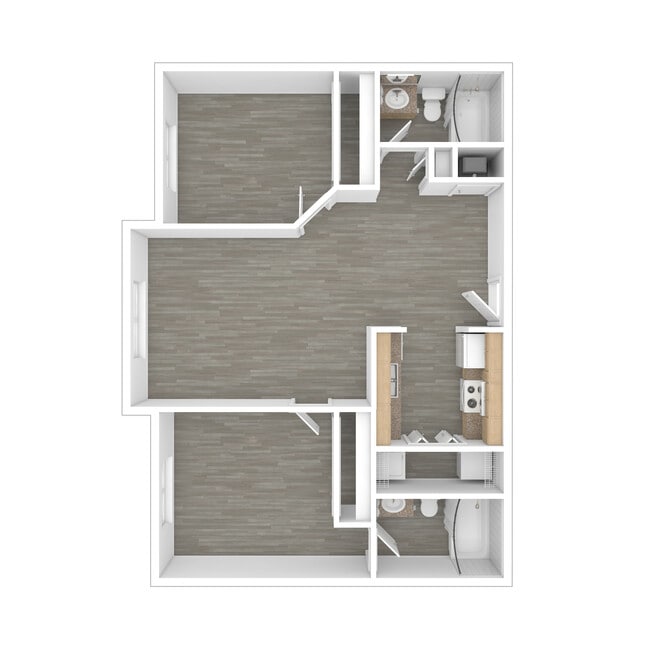 2 Bedroom, 2 Bath - 953 sq. ft. - Lakeside Commons