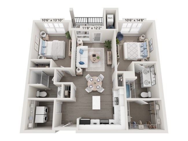 Floorplan - Attain at Chic's Beach (Haven Residences)