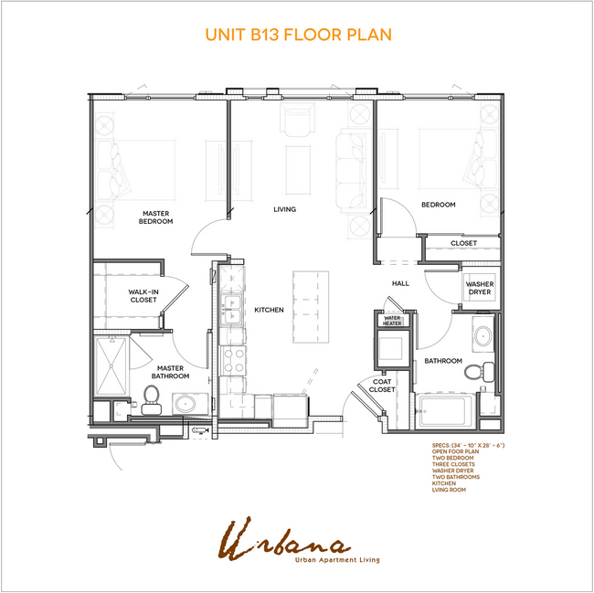 Interior Photo - Urbana Chula Vista Luxury Apartments