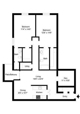 Floorplan - The Forest Apartments
