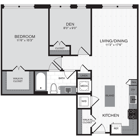 Floorplan - The Parker at Huntington Metro