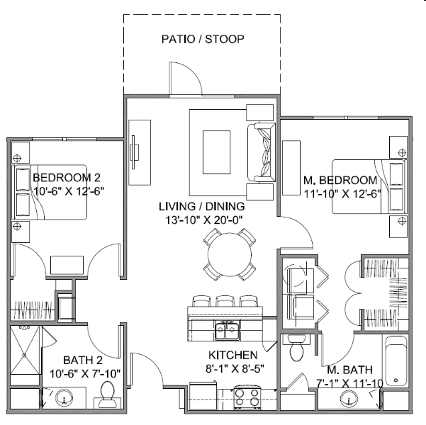 The Promenade A - The Terrace at Midtowne