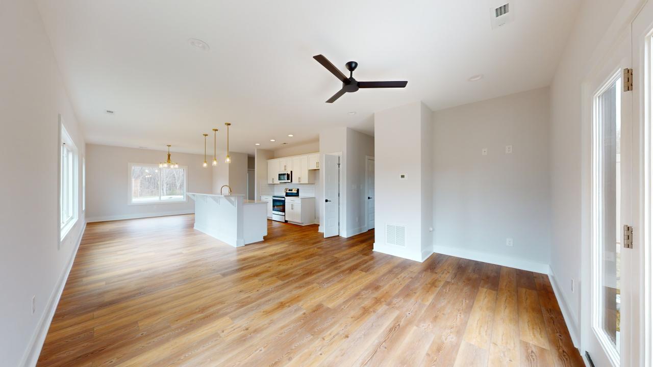 Living room in back with slider to patio - 157 Allure Dr