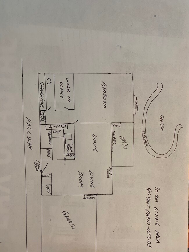 Floor plan and exterior - 8500 Falmouth Ave