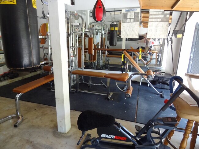 Gym (in garage below guesthouse) - 456 S Spalding Dr